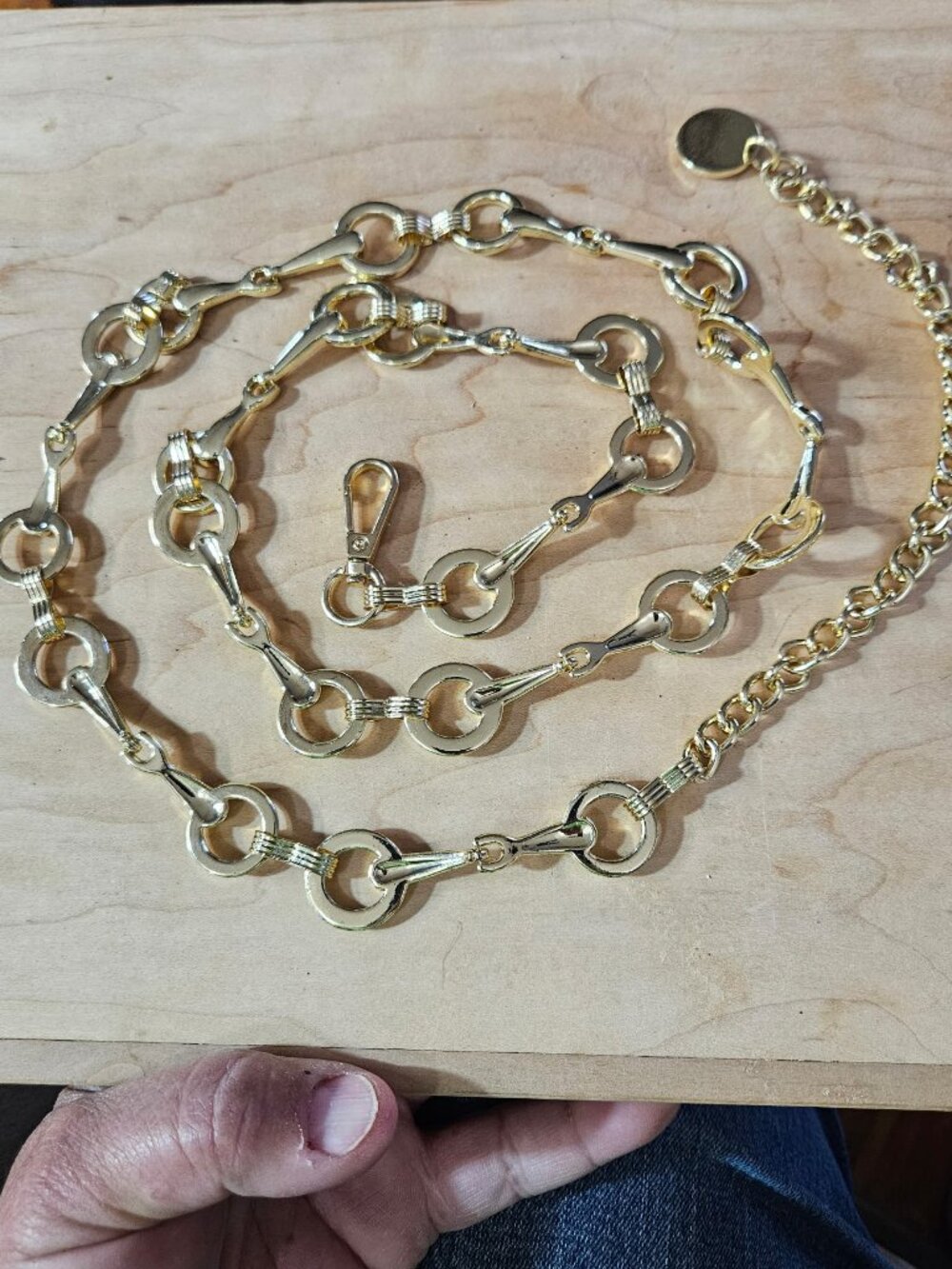 Gold Tone Chain Belt